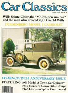 CAR CLASSICS 1978 JUNE - '31 MODEL A TOWN CAR DEL, '40 MERC CONV, '40 ZEPHYR